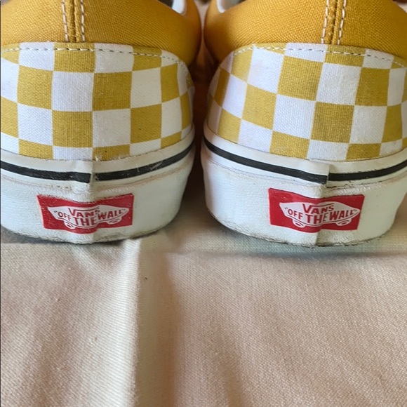 Vans Yellow Checkerboard Slip-On - Picture 5 of 6